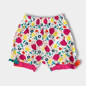 Vintage Gymboree Floral Bubble Shorts Large 4-5